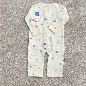 Simply by Magnetic Me Cream Footie with Colorful Dots